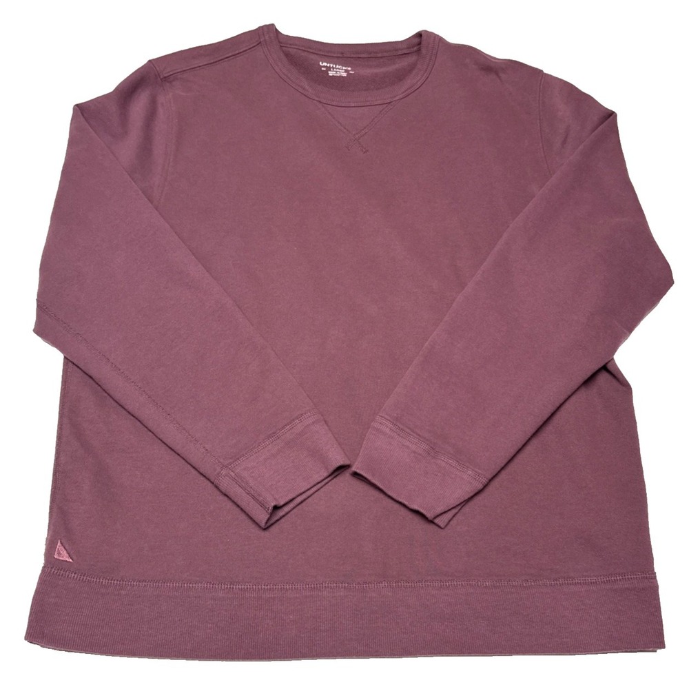 UNTUCKit Mens Size‎ L Maroon Crew Neck Sweater Cotton Long Sleeve